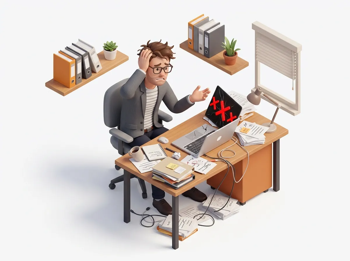 Frustrated business owner